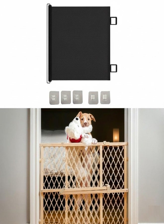 SHREVI Retractable Mesh Dog Gate | Adjustable Roller Pet Safety Fence for Doorways, Hallways & Stairs | Wide Indoor Retractable Pet Gate for Puppies, Dogs & Toddlers - Image 4