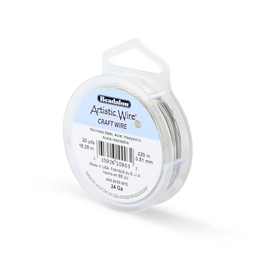 Artistic Wire, 24 Gauge Stainless Steel Craft Wire, 10 yd - Image 1