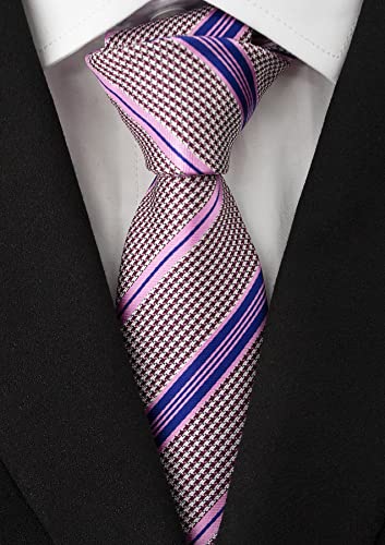 Adulove Men's Necktie Classic Silk Tie Woven Jacquard Neck Ties 6 PCS - Image 4