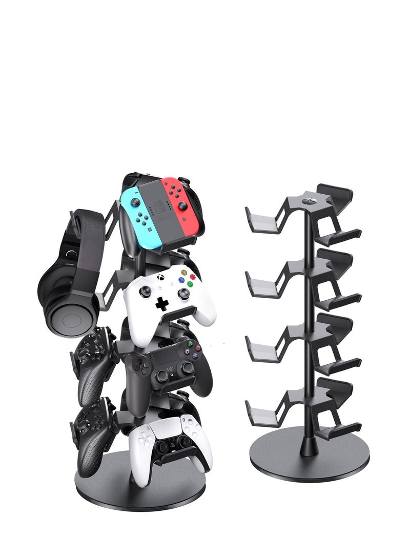 12-in-1 Universal Controller Stand, 360° Rotating Headphone & Gamepad Holder for PS5, Xbox, Switch Pro, Organizes up to 12 Controllers & Accessories, Elite Gaming Gift for Gamers - Image 1