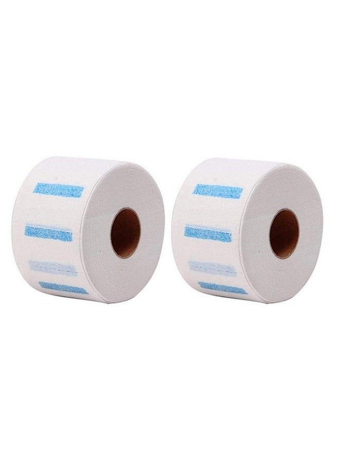 ericotry - 2Rolls Disposable Barber Neck Strip Neck Band Barber Neck Paper Hairdressing Stretchy Wrap Strip Hair Cutting Supplies - Image 1