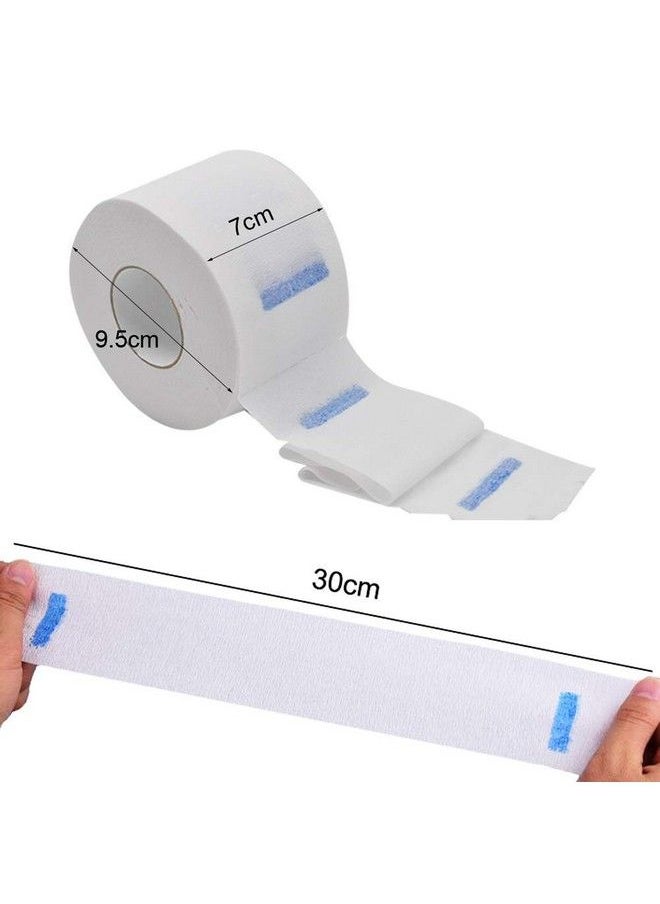 ericotry - 2Rolls Disposable Barber Neck Strip Neck Band Barber Neck Paper Hairdressing Stretchy Wrap Strip Hair Cutting Supplies - Image 1
