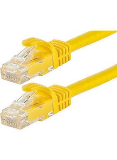 Wozlo Cat6 Ethernet Internet Lan Network Patch Cable - Fabrication - Yellow - 1 Meter 
