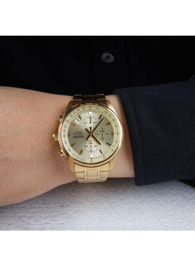 Seiko - Stainless Steel Chronograph Wrist Watch SSB382P1 - Image 1