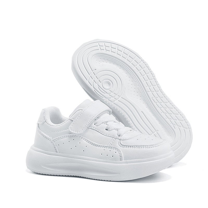 Kids White Sneakers Autumn Leather Waterproof White [leather]]