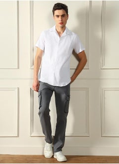 Dennis Lingo Men’s Grey Straight Fit Stretch Jeans  - Image 1