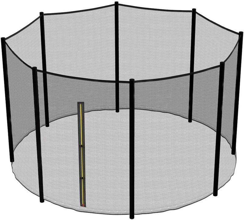 Toy Park Replacement 12 Feet Safety Net Enclosure Surround Outside Netting Black (Net Only) - for 8 Poles - Image 1