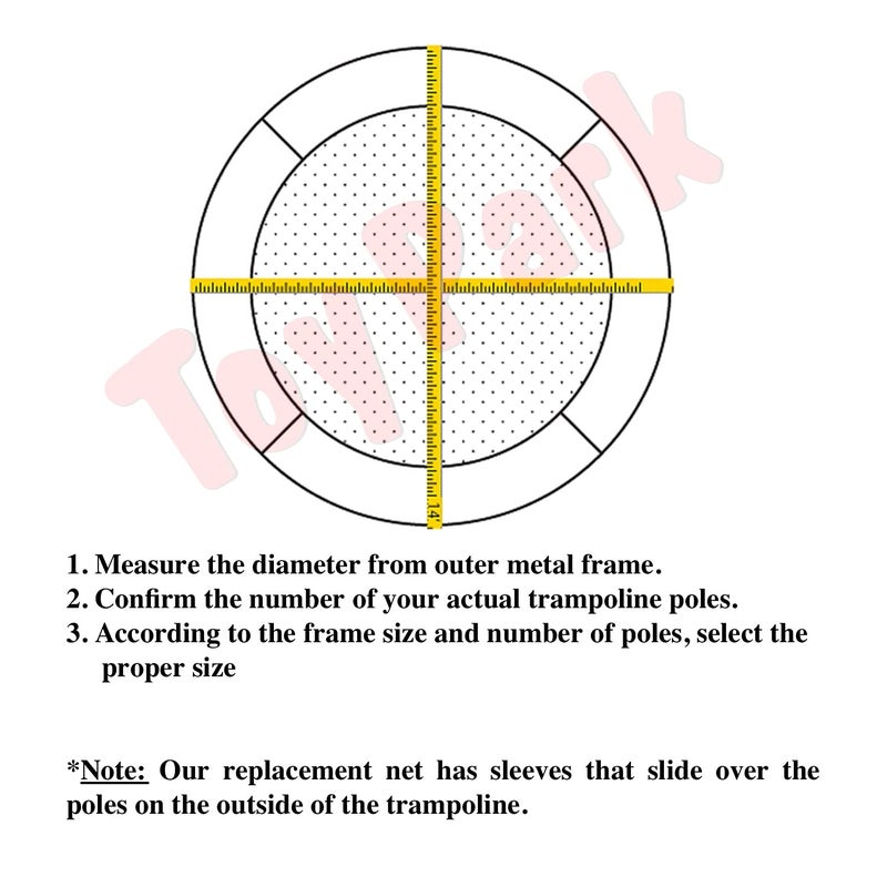 Toy Park Replacement 12 Feet Safety Net Enclosure Surround Outside Netting Black (Net Only) - for 8 Poles - Image 3