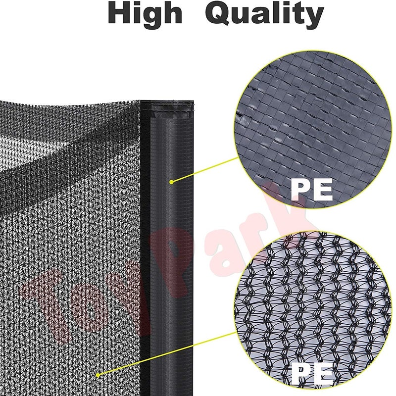 Toy Park Replacement 12 Feet Safety Net Enclosure Surround Outside Netting Black (Net Only) - for 8 Poles - Image 5