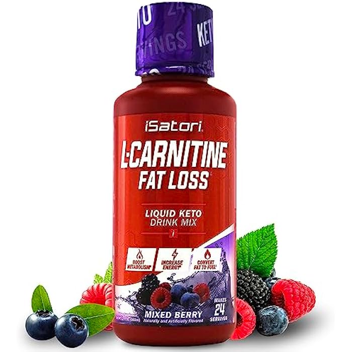 iSatori L-Carnitine 1500, Triple-Blend Liquid L Carnitine Supplement, with Acetyl & Tartrate, Stimulant Free Energy, Low Calories, Sugar or Gluten, Keto-Friendly, Mixed Berry Flavor (24 Servings) - Image 1