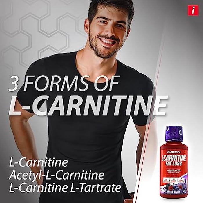 iSatori L-Carnitine 1500, Triple-Blend Liquid L Carnitine Supplement, with Acetyl & Tartrate, Stimulant Free Energy, Low Calories, Sugar or Gluten, Keto-Friendly, Mixed Berry Flavor (24 Servings) - Image 4