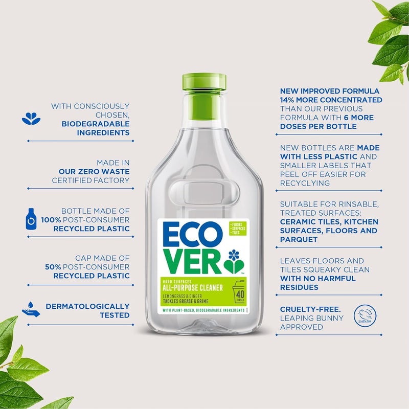 All Purpose Cleaner Lemongrass and Ginger 1 Litre eco ver - Image 1