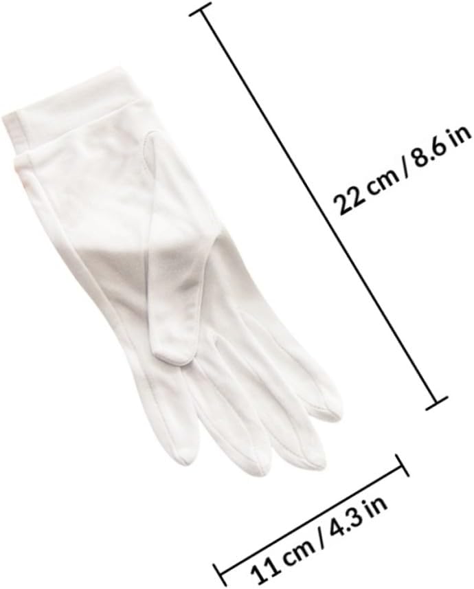 PRETYZOOM Silk Moisturizing Gloves 1 Pair Hand Care Breathable Lotion Gloves for Overnight Hydration Beauty Accessory Suitable for Home Use - Image 2