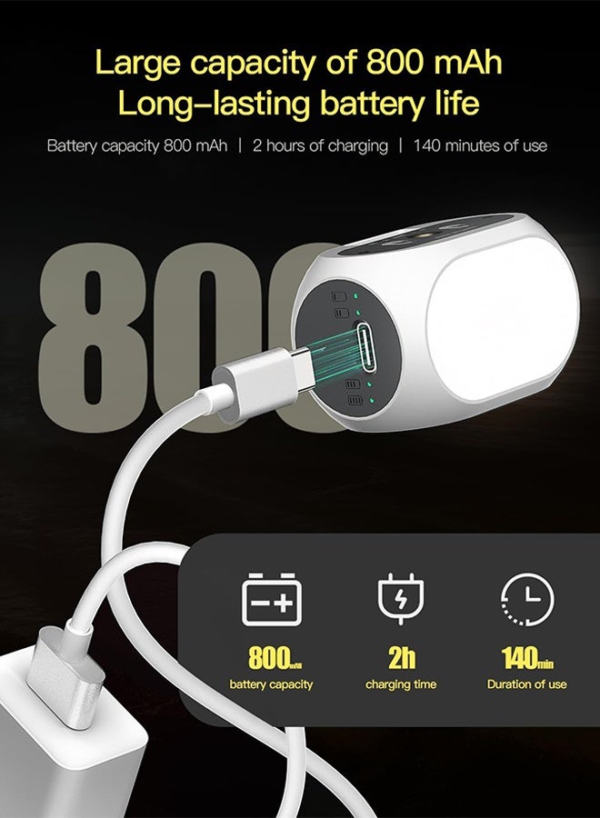 Gecomo Magnetic Fill Light, Magnetic Light for DJI Gimbal Small Video Light for Gimbal with Phone Clip & Cold Shoe Mount, USB-C Rechargeable 3 Modes 10 Brightness Levels - Image 3