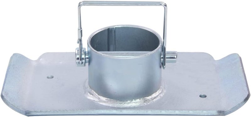 TOWKING 5000lbs Trailer Jack Foot Plate with Pin Base, Silver - Image 1