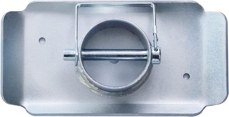 TOWKING 5000lbs Trailer Jack Foot Plate with Pin Base, Silver - Image 2