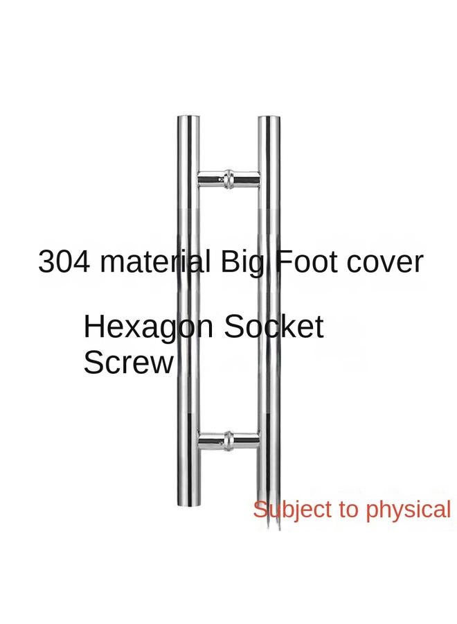 Bluejw 304 Stainless Steel Glass Door Handle Bathroom Door Large Hand Frameless Sliding Door Large Handle Medium Sand Handle In Stock  - Image 1