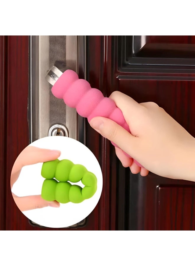 هوميرا واقي مقبض باب مرن من الفوم، 14 سم، مزود بمانع صدمات مدمج لتقليل تأثير الصدمات على الحائط. سهل التركيب، مناسب للاستخدام المنزلي والمكتبي. تصميم أنيق ومتين. - Image 3