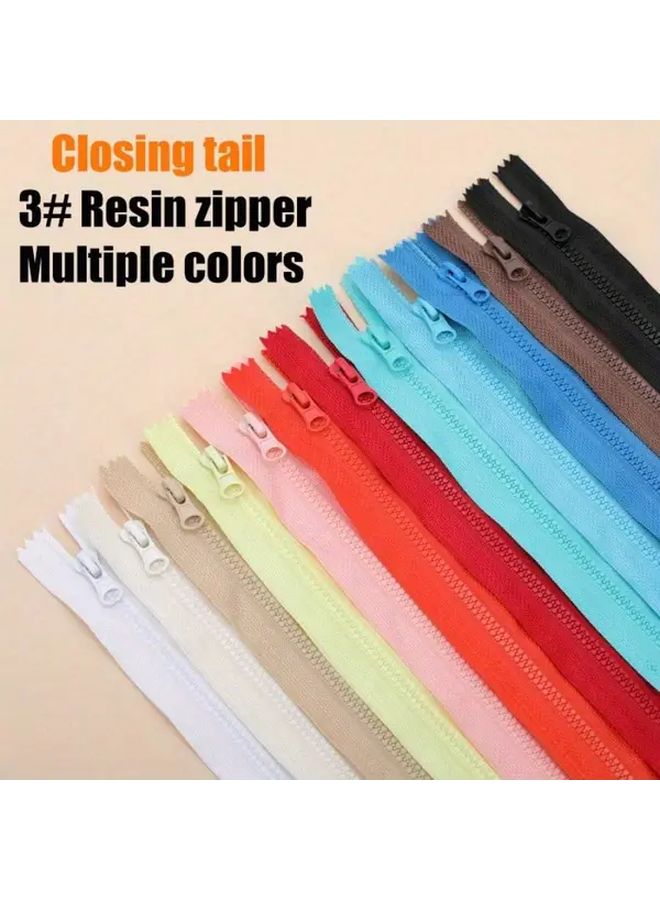 10 Orange Closed End Resin Zippers 11.81inch Durable DIY Sewing Supplies - Image 5