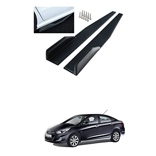 PRIKNIK Side Skirts, Car Body Styling Side Skirt, Left/Right Rocker Splitters Diffuser Winglet Wings Bumper Kit, 2PCs Black Compatible with V-erna F-luidic - Image 1