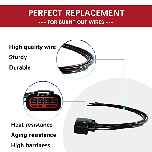Anina WPT688 Blower Motor Connector for 2004-2018 Ford Lincoln Mercury HVAC Fan Blower Motor Resistor Wiring Harness Pigtail 3U2Z14S411ZEA - Image 2