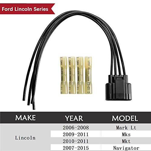 Anina WPT688 Blower Motor Connector for 2004-2018 Ford Lincoln Mercury HVAC Fan Blower Motor Resistor Wiring Harness Pigtail 3U2Z14S411ZEA - Image 4