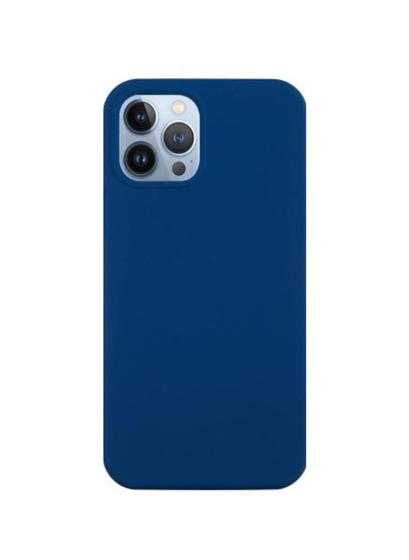 AKSESORY - iPhone 13 Pro Max Blue Case 6.7” – Silicone Shockproof Slim Fit Cover | Soft Touch, Anti-Scratch, Durable Protective Phone Case for Apple iPhone - Image 1