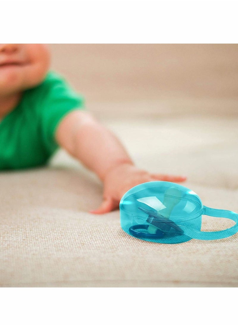 Generic - Dummy Case Transparent Pacifier Holder Box Soothers Storage Nipple Shield for Travel and Home 6 Pack - Image 1