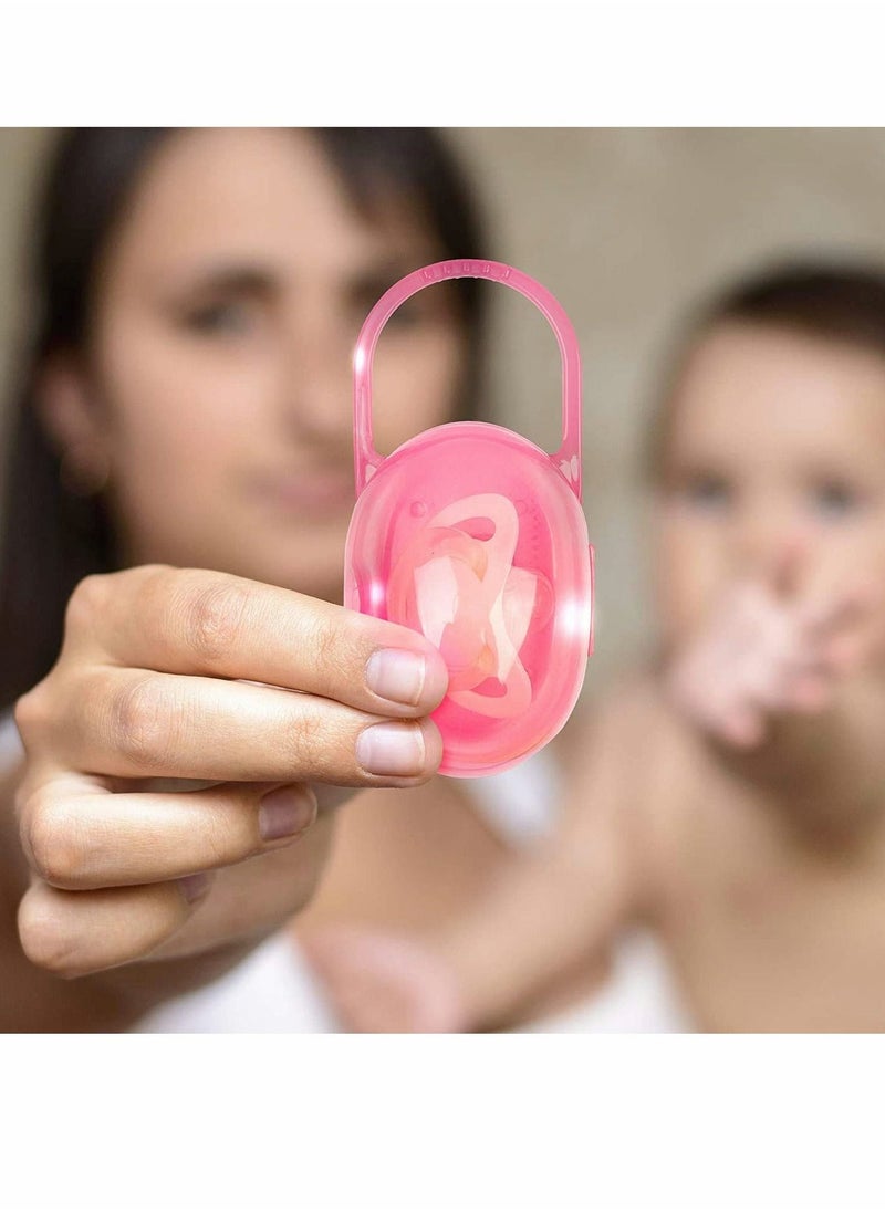 Generic - Dummy Case Transparent Pacifier Holder Box Soothers Storage Nipple Shield for Travel and Home 6 Pack - Image 1