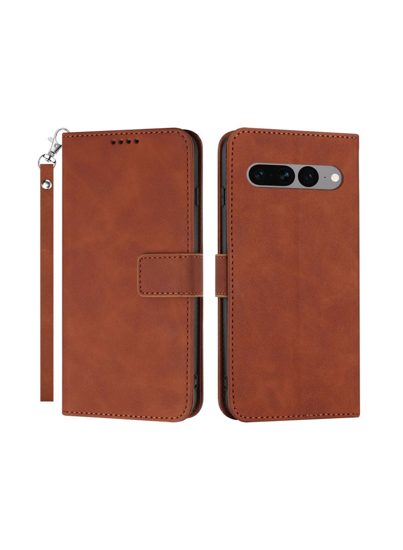 Suteni Flip Cover Card Slots Leather Phone Case for Google Pixel - Image 1