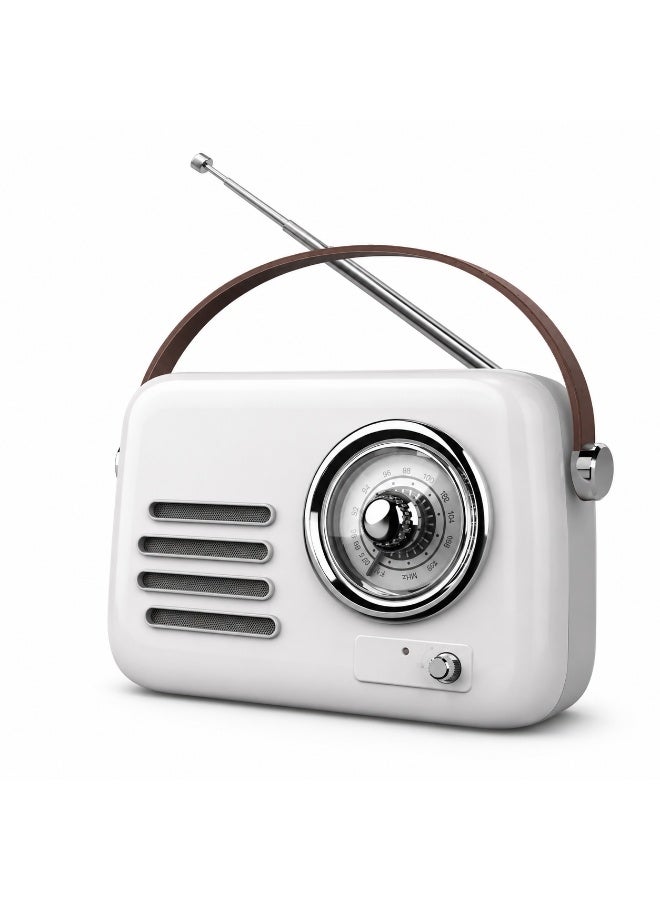 مكبر صوت راديو بلوتوث محمول بتصميم كلاسيكي مع دعم USB و FM - Image 2