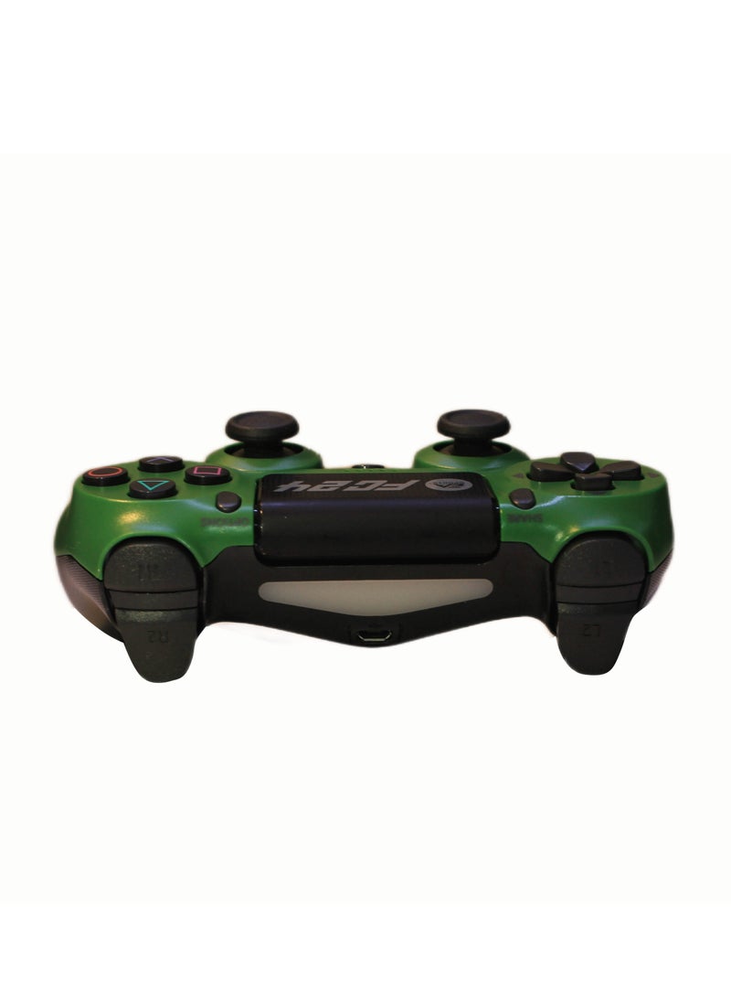 Playx Square Sony Dualshock 4 High Copy wireless game controller, high quality FC24 design, green background, suitable for PS4  - Image 2
