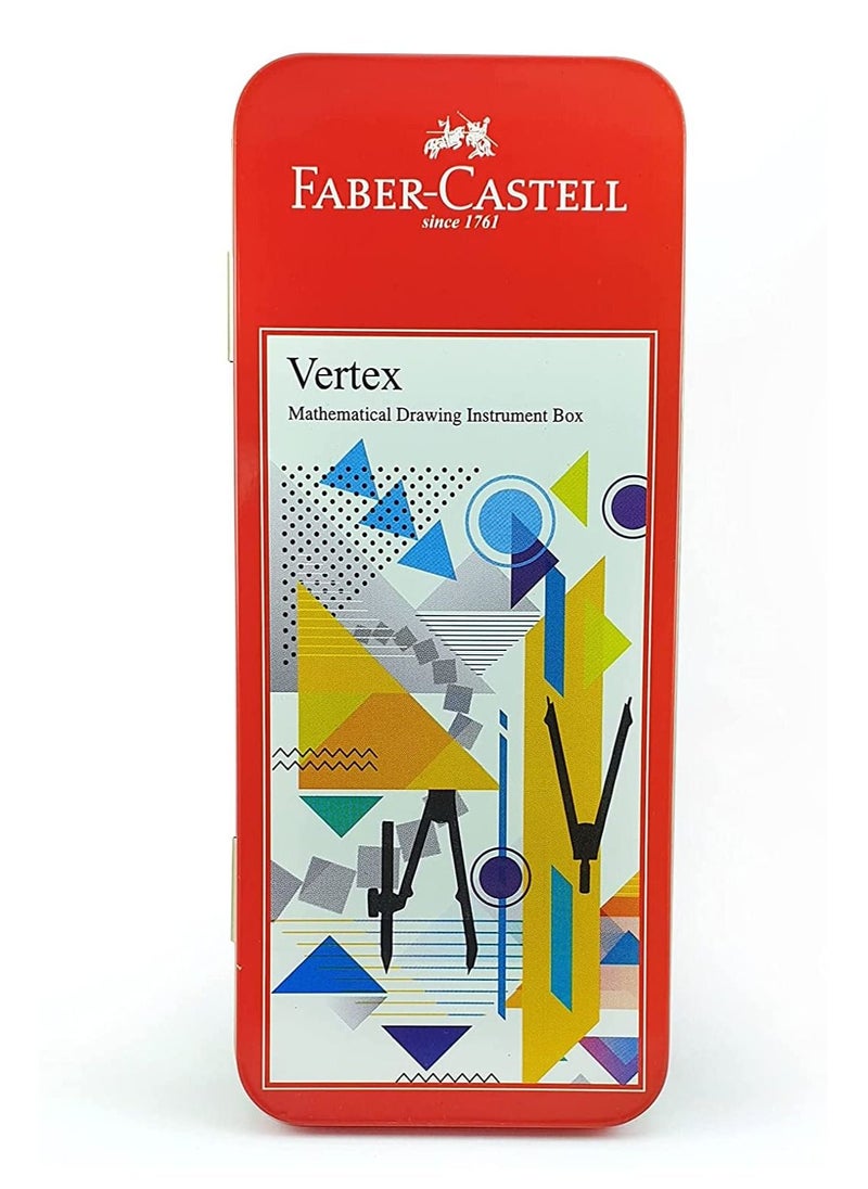 FABER-CASTELL 9-Piece Vertex Mathematical Instrument Geometry Box  - Image 2