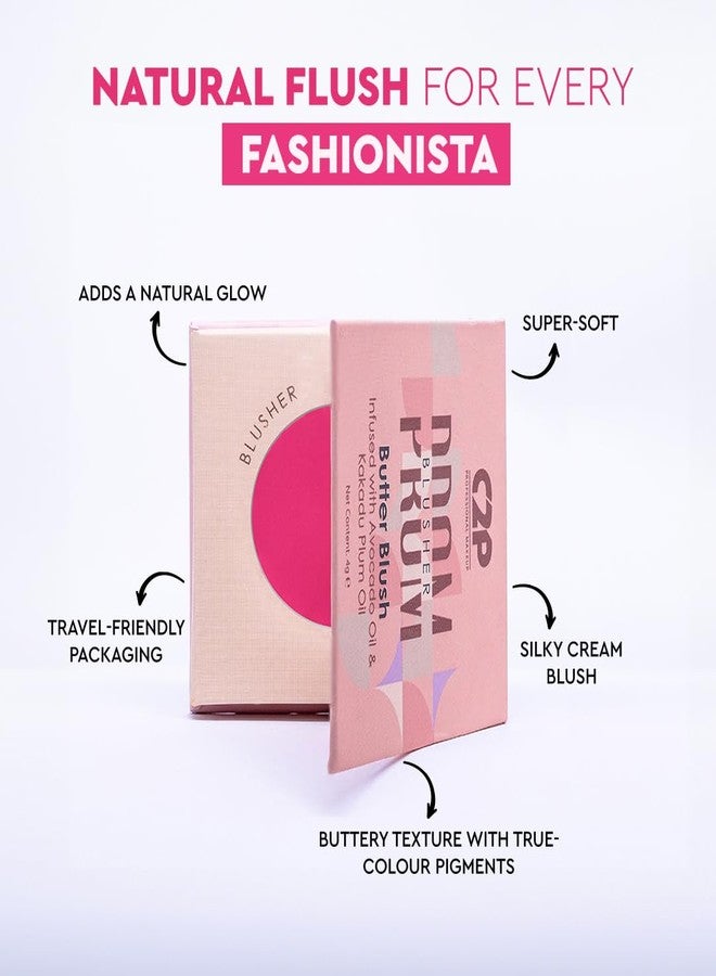 C2P PROFESSIONAL MAKEUP C2P Pro Blusher for Face Makeup Palette | Prom Cream Blush for Women | Lightweight Long Lasting Matte Finish | Infused with Kakadu Plum and Avocado Oil - (Coral Pink - She's Blushing 02, 4gm) - Image 4