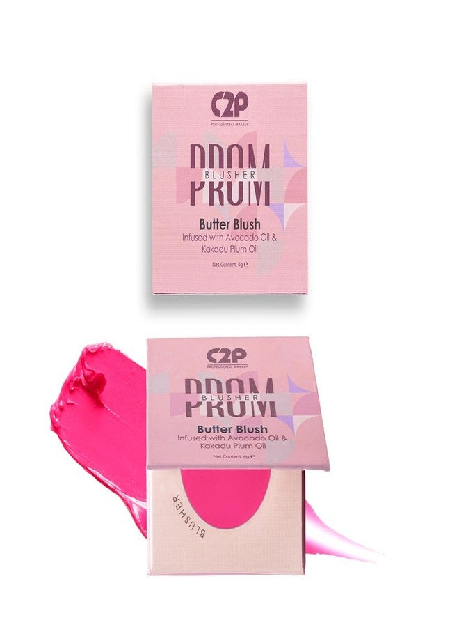 C2P PROFESSIONAL MAKEUP C2P Pro Blusher for Face Makeup Palette | Prom Cream Blush for Women | Lightweight Long Lasting Matte Finish | Infused with Kakadu Plum and Avocado Oil - (Coral Pink - She's Blushing 02, 4gm) - Image 1
