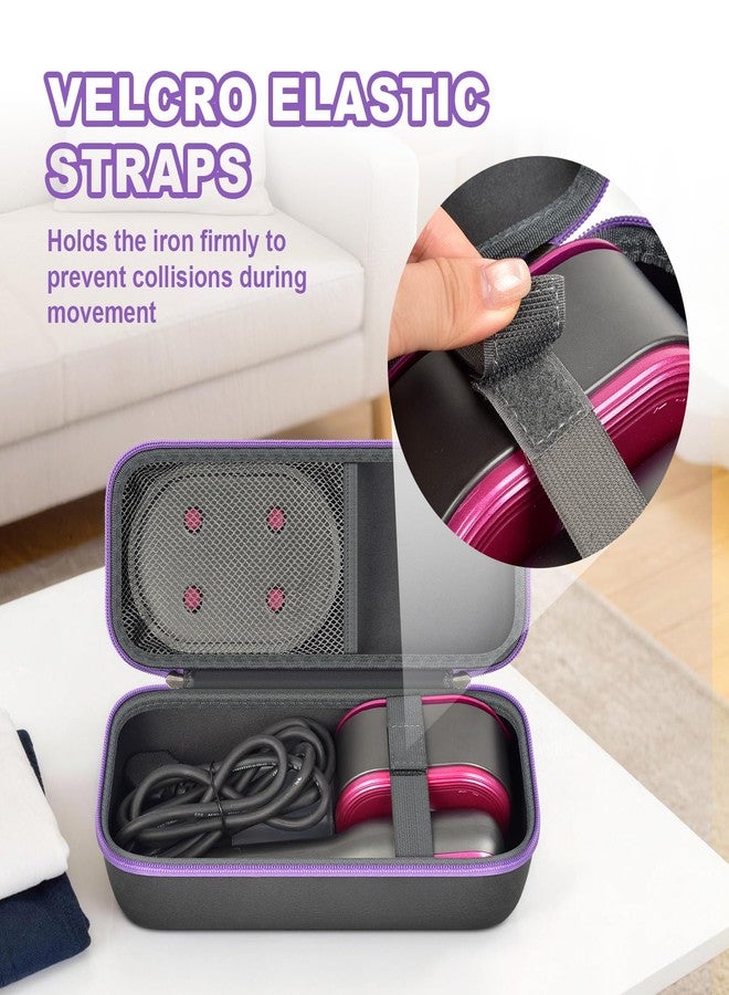 PAIYULE Portable Steamer Travel Case, Storage Bag Compatible with DRFLASH Handheld Clothes Steamer, Organized with Mesh Pocket for Accessories (Case Only), Dark Gray - Image 3