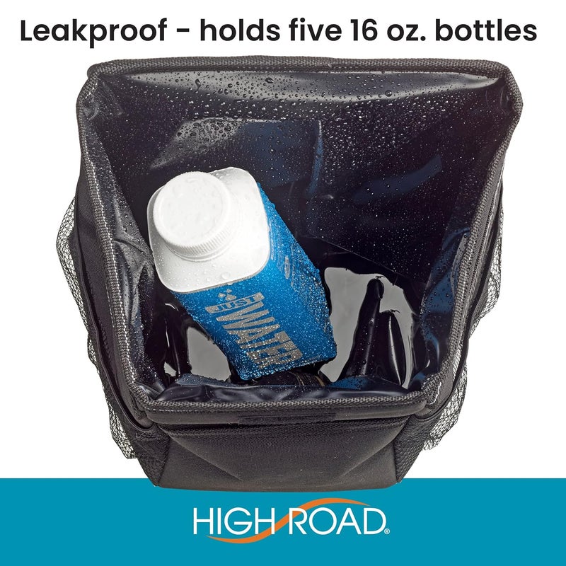 High Road StashAway Car Trash Can with Lid and Storage Pockets - Image 5