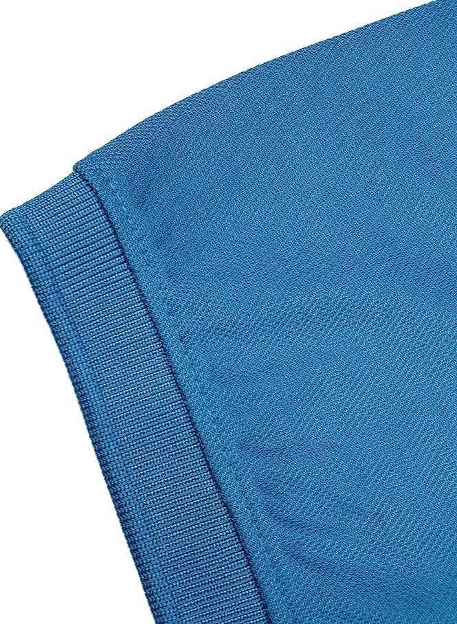 COOL TEX Cooltex Unisex Cotton polyester Plain Turquoise Blue Polo T-Shirts Cool Dry-Fit Material Short Sleeves Soft and Comfortable - Image 4