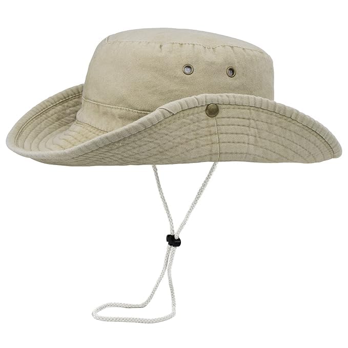 CLOTHERA UPF 50+ Boonie Bucket Foldable UV Protection Hiking Beach Fishing Summer Safari Sun Hat for Men and Women Multicolour - Image 1