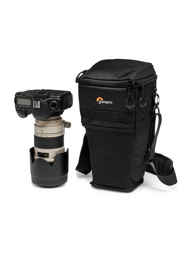 Lowepro - ProTactic TLZ 75 AW DSLR toploader - Expand to Hold up to 24-70mm f/2.8 and Lens Hood with Portrait Grip - Camera Gear to Personal belongings - for DSLR Like Canon 5D, Black - LP37279-PWW - Image 1