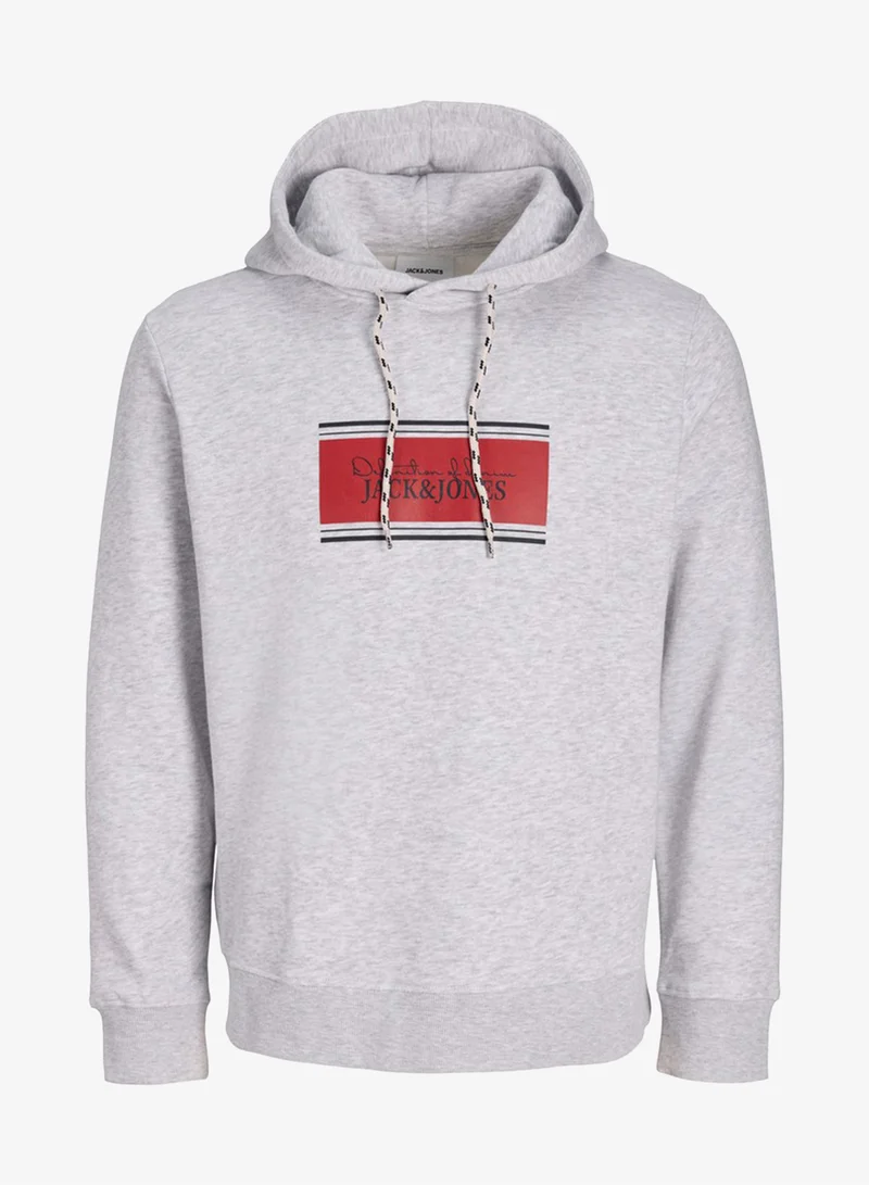 Casual Logo Zip Hoodie