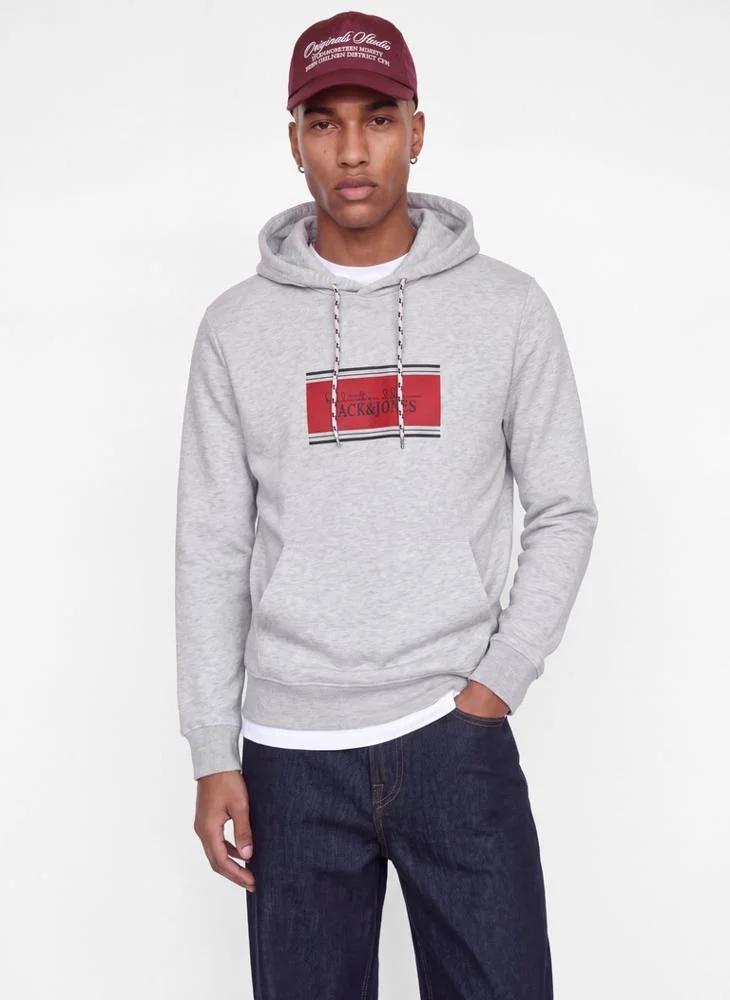 JACK & JONES Casual Logo Zip Hoodie