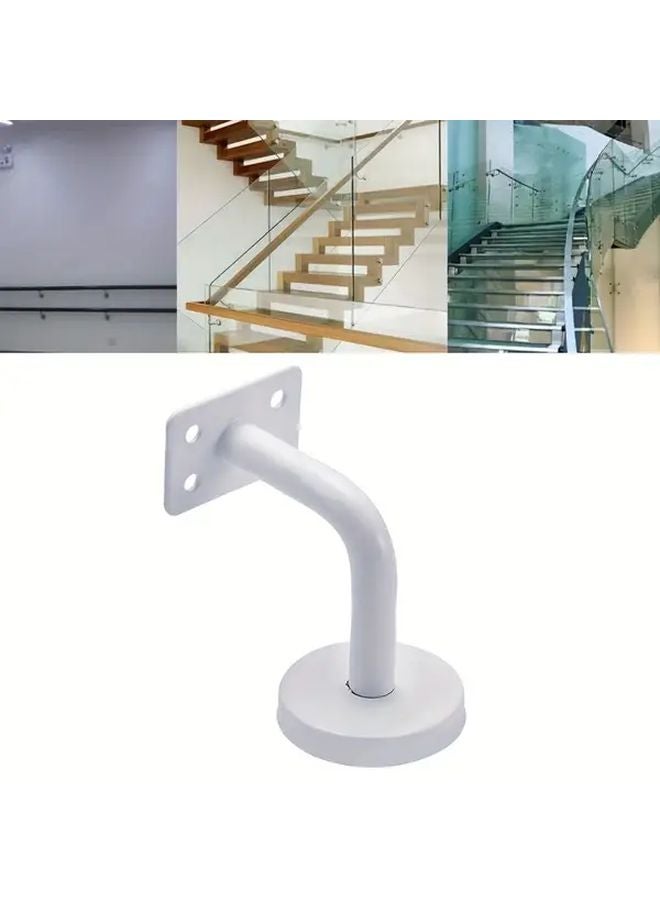 White Stainless Steel Handrail Bracket Wall Mounted For Wood Safety Railings - Image 5
