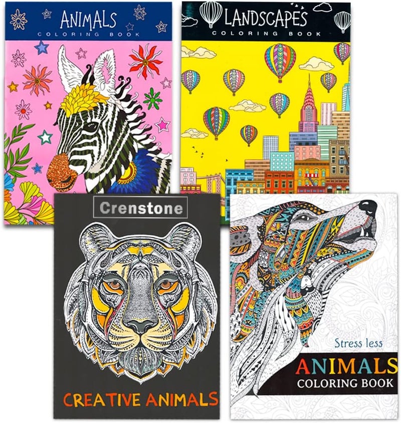 10 Pack Adult Coloring Book Super Set - Bundle with 10 Adult Coloring Books for Women, Men Featuring Mandalas and More | Advanced Coloring Books Bulk - Image 2