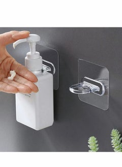 Excefore Shower Gel Bottle Holder Hook, Self Adhesive Wall Mount Shampoo Rack Kitchen Wall Hook Bathroom Free Punch Hanger 12 Pieces  - Image 5