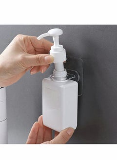 Excefore Shower Gel Bottle Holder Hook, Self Adhesive Wall Mount Shampoo Rack Kitchen Wall Hook Bathroom Free Punch Hanger 12 Pieces  - Image 4