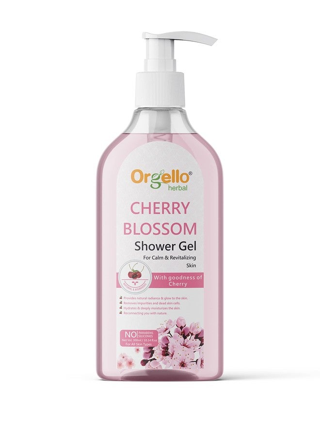 Orgello Cherry Blossom Shower Gel, Shower Gel For All Skin Types For Hydrate & Moisturize Skin, Paraben & Silicon Free - 300 ml - Image 1