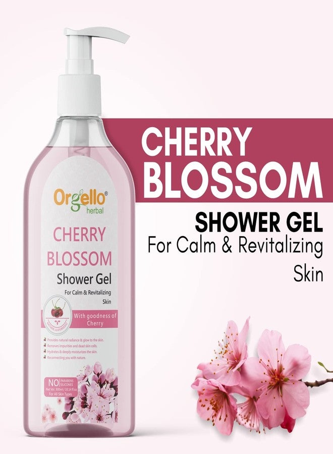 Orgello Cherry Blossom Shower Gel, Shower Gel For All Skin Types For Hydrate & Moisturize Skin, Paraben & Silicon Free - 300 ml - Image 3