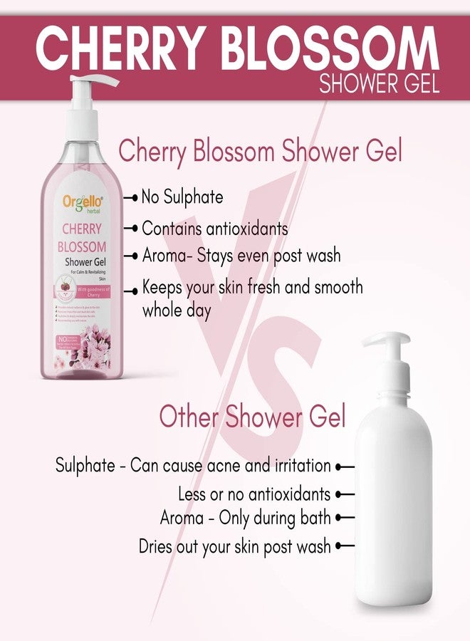 Orgello Cherry Blossom Shower Gel, Shower Gel For All Skin Types For Hydrate & Moisturize Skin, Paraben & Silicon Free - 300 ml - Image 5