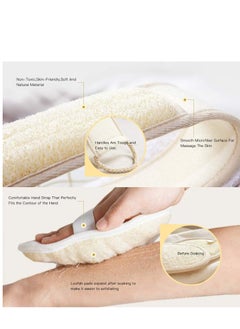 SYOSI Loofah Exfoliating Back Scrubber, Back for Shower with Pad for Men and Women, Loofah Sponges Deep Clean Relax Your Body (31.5-inch length 4-inch width)  - Image 3